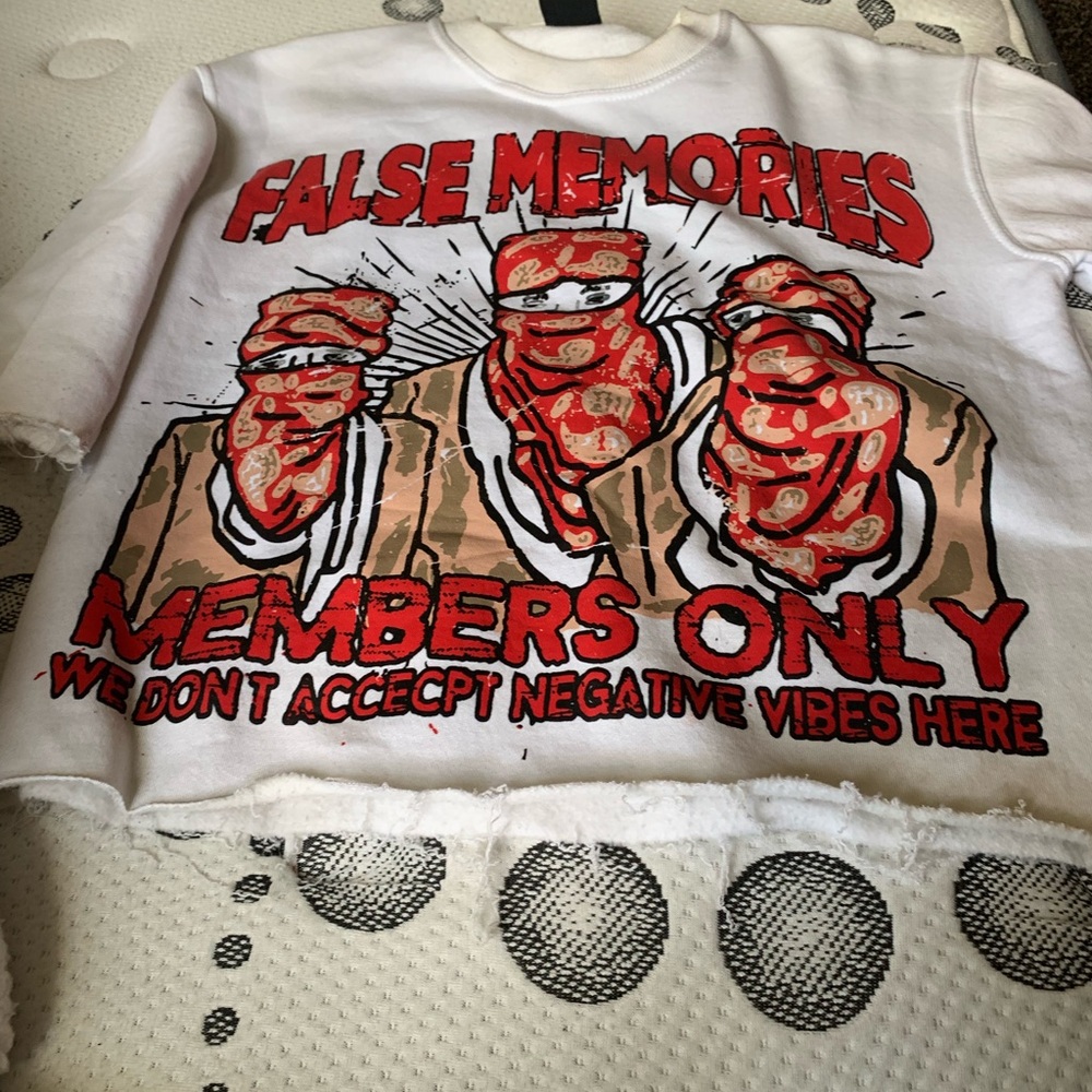 Members Only Kids Graphic Sweatshirt - White and Red